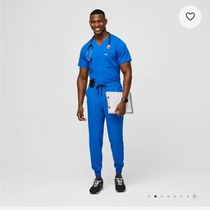 Figs Men's Vibrant Blue Joggers